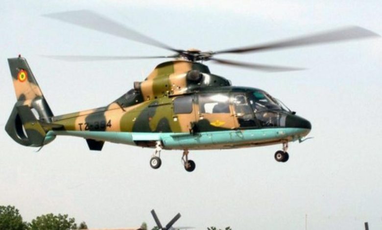 Military helicopter crash, 8 dead and several wounded