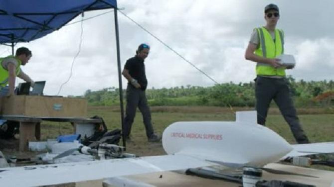 A baby in the Vanuatu Islands in Oceania may call itself the first person on earth to receive a vaccination that was delivered by a commercial drone.