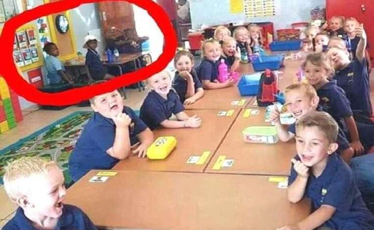 Teacher suspended for 'segregation' of black pupils in South African school