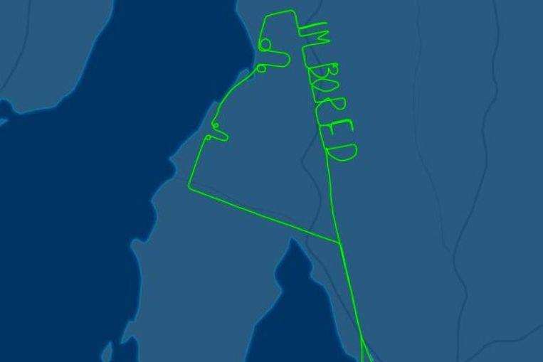 Pilot explicit drawings that he is bored