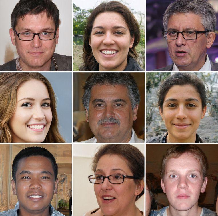 On the website ‘ThisPersonDoesNotExist.com’ you see a new face each time you refresh the page. But they are all fake: the people behind the heads do not exist.