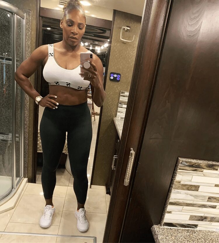 Serena Williams reveals her physique after losing over 20 kilos 