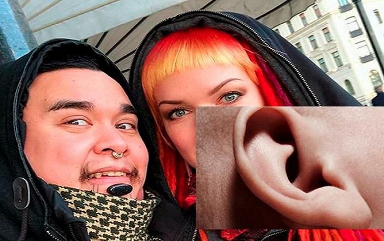 Artist redesigned his ears to be "unique in the world" [Photos]