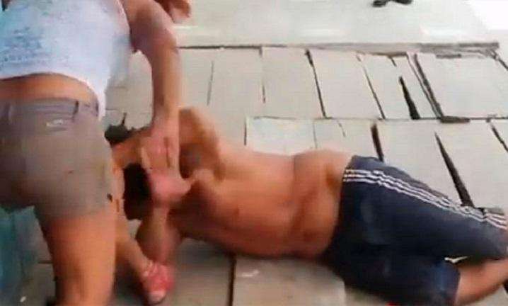 Wife beats her husband to stupor after finding him drinking