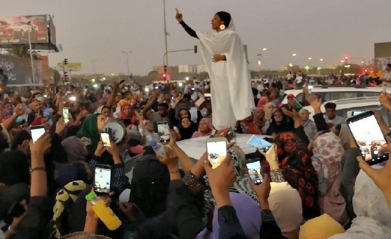 Iconic lady Alaa Salah behind the Sudan Uprising