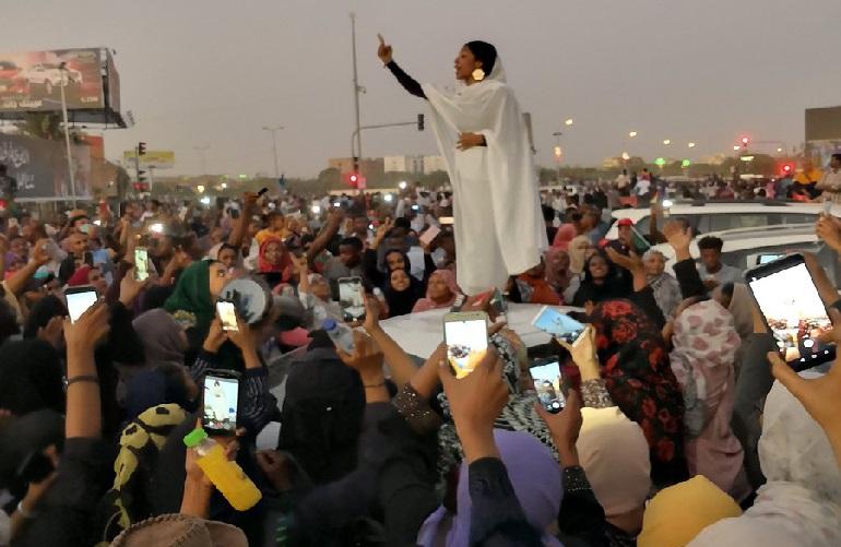Iconic lady Alaa Salah behind the Sudan Uprising