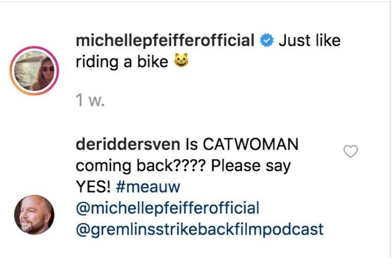 Michelle Pfeiffer brings out her 'Catwoman' whip again 