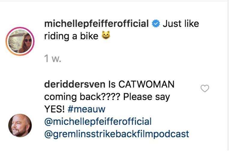 Michelle Pfeiffer brings out her 'Catwoman' whip again