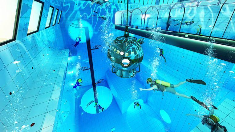 World's deepest swimming pool in Poland: Deepspot 45m deep 