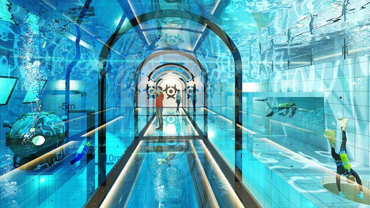 World's deepest swimming pool in Poland: Deepspot 45m deep 