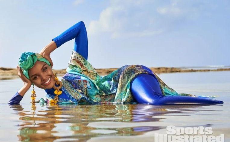 First model in burkini on cover of Sports Illustrated