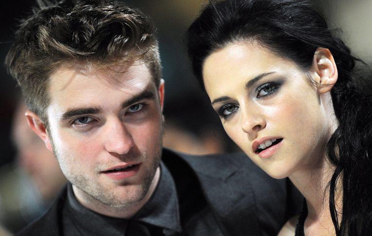 Robert Pattinson and Kristen Stewart on promotional tour for the penultimate 'Twilight' film, before the bomb burst.