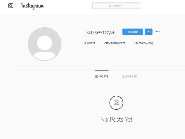 "Instagram grabbed my @sussexroyal and gave it to Harry and Meghan" 