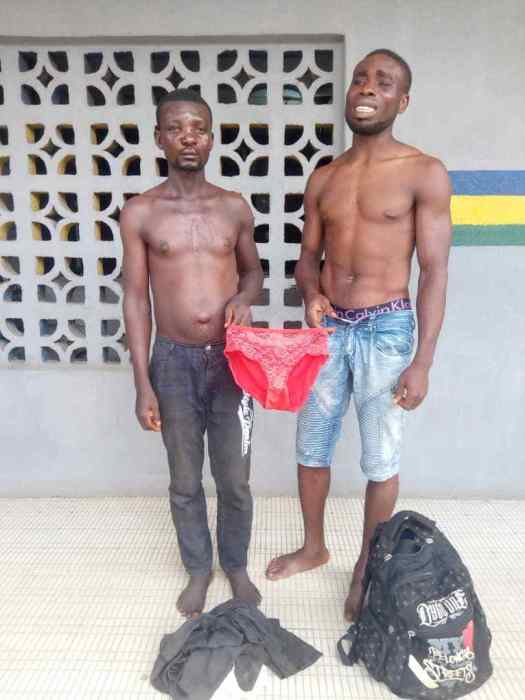 2 men arrested while fighting for women's underwear
