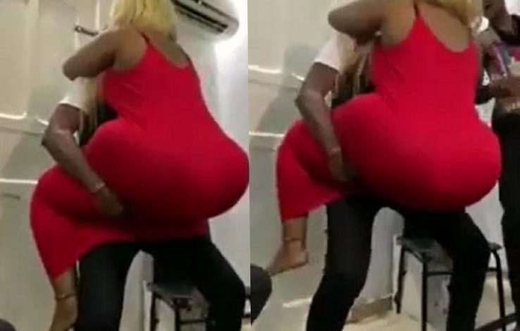 Man takes up challenge and lifts Eudoxie Yao up [Video]