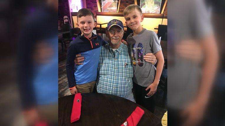 Little boy sells popcorn to raise money for a heart transplant grandpa 