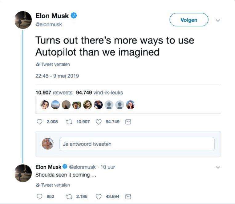 Elon Musk responds to insanely popular video in self-driving Tesla