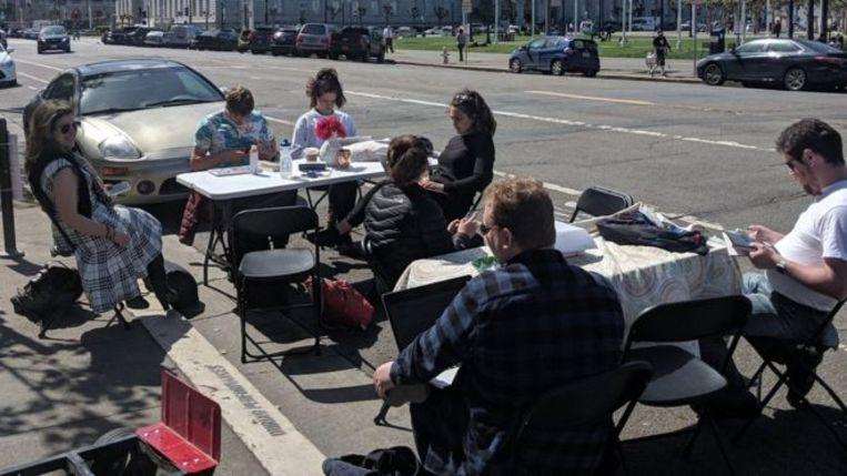 San Francisco is expensive that residents take over parking places
