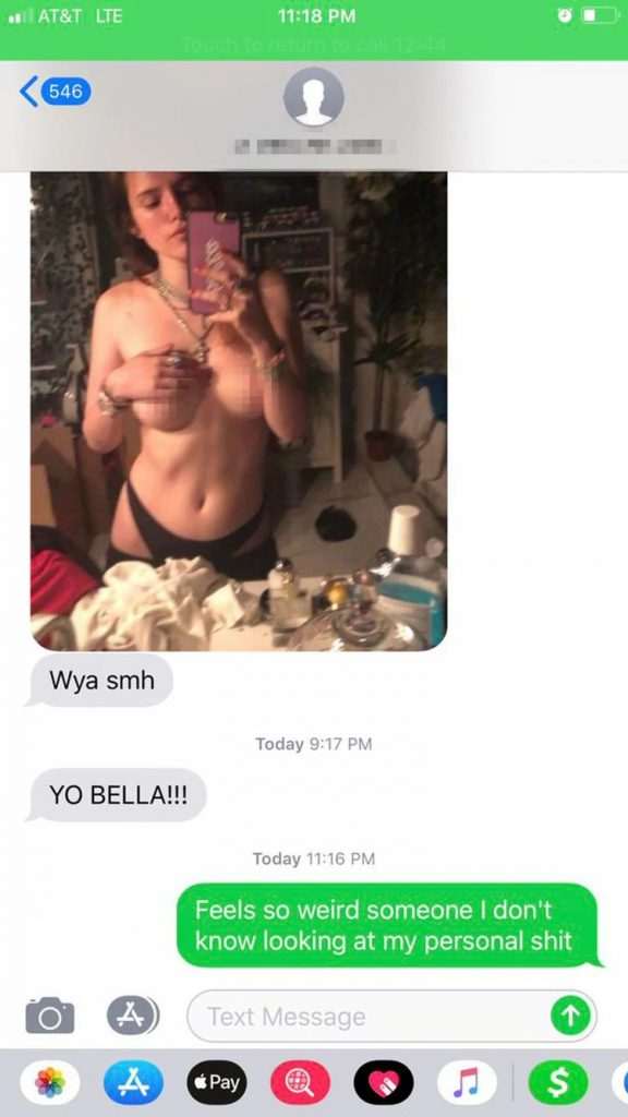 Bella Thorne shared forbidden photos after frightened by a hacker 