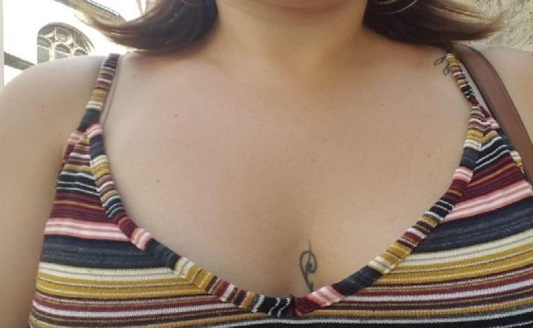 Celine B: French women show solidarity photo of their cleavage
