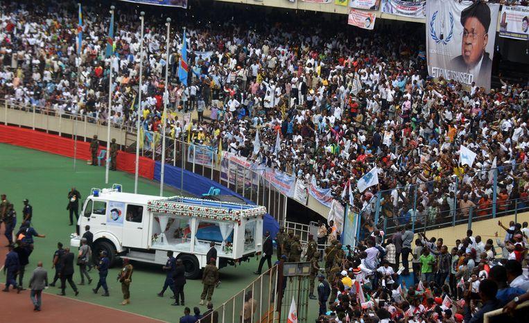 Tens of thousands of Congolese are saying goodbye to Tshisekedi