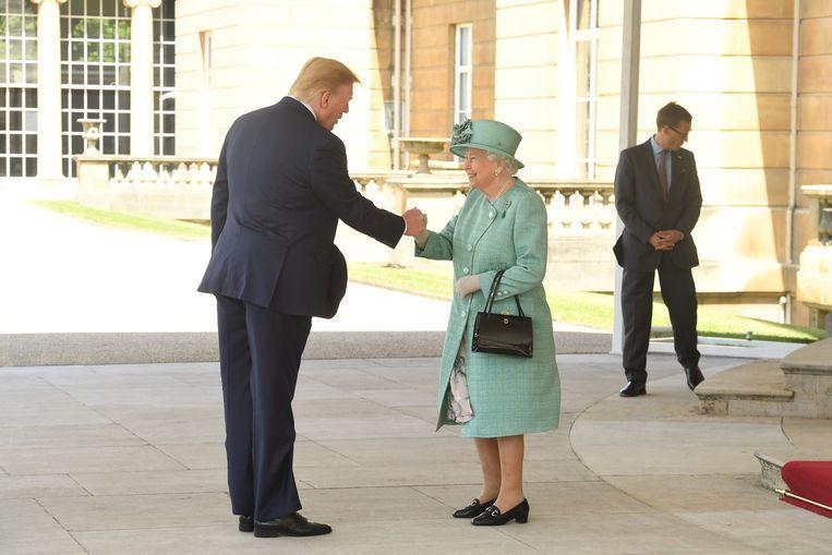 Trump surpasses himself at The Queen with incomparable handshake