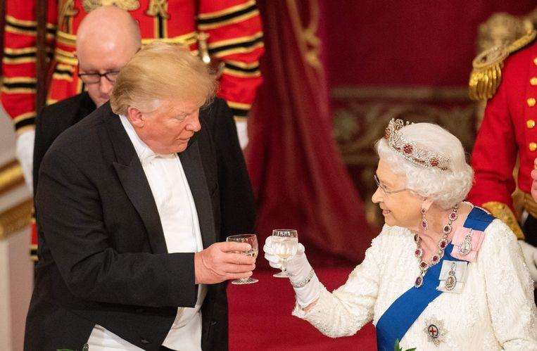 Trump surpasses himself at The Queen with incomparable handshake
