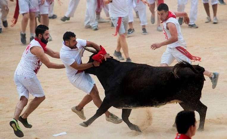 First day of Pamplona bull racing: 5 injured, 1 participant impaled [Photos]