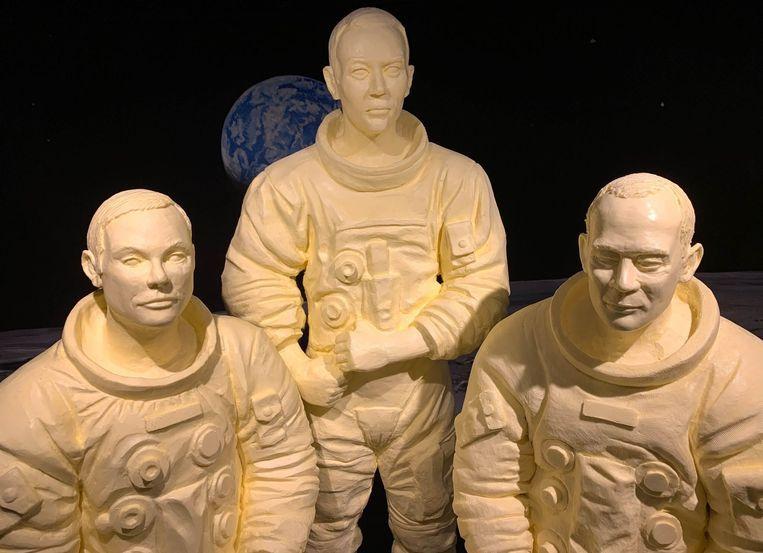 Apollo 11 mission astronauts honored with sculpture made of butter