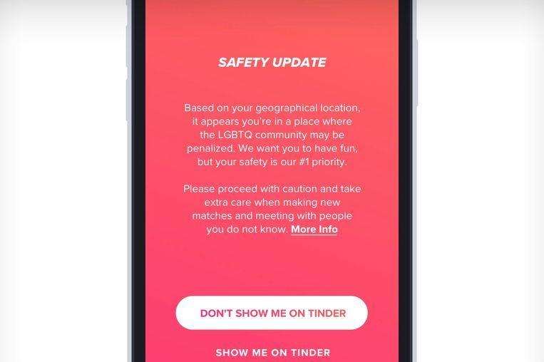 Tinder hides LGBTQ + users in unsafe countries