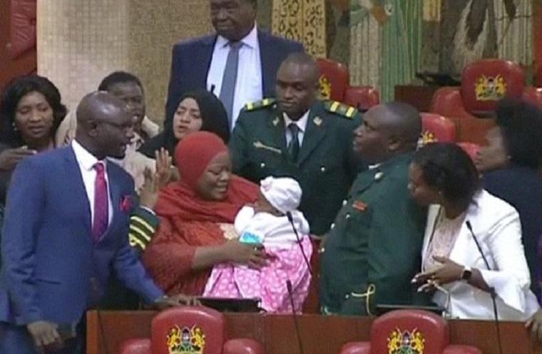 In Kenya, Congresswoman kicked out from parliament due to her baby