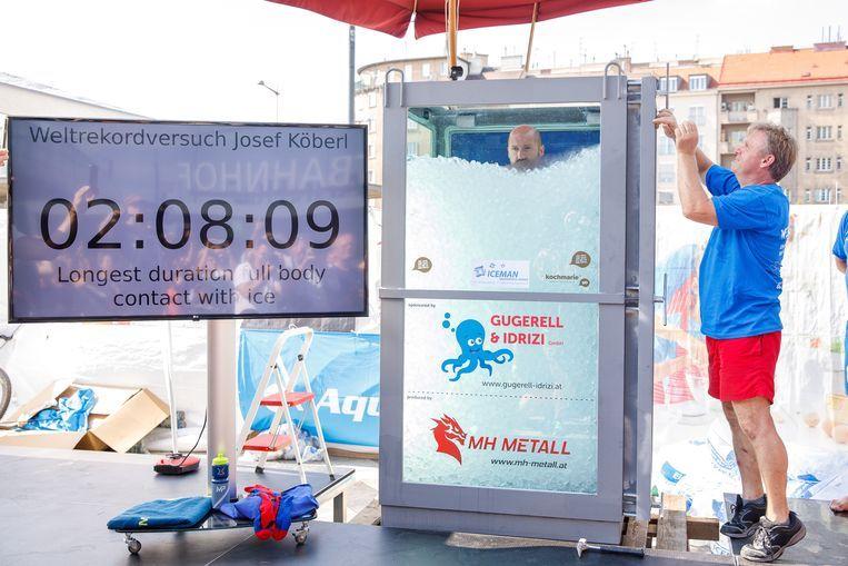 Austrian takes ice bath of 2 hours, 8 minutes and improves world record