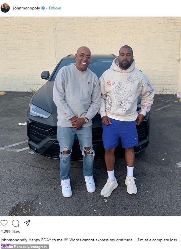 Kanye West gives his manager a very expensive sports car as a gift 