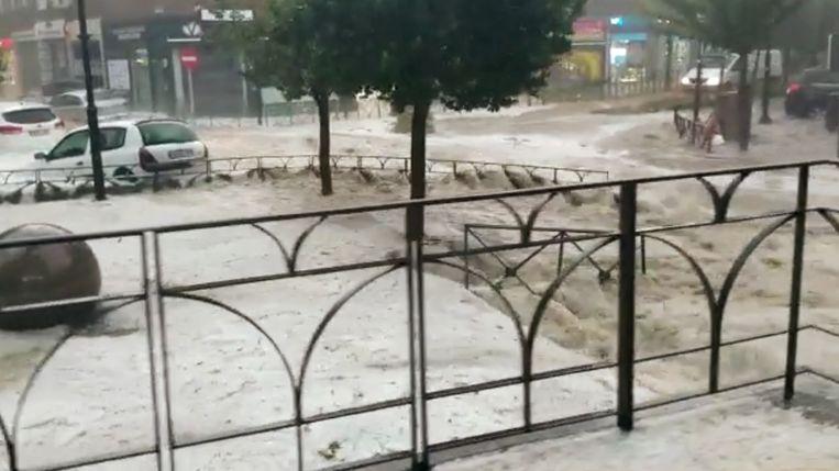 Madrid environment hit by a fierce hailstorm: “A flood never seen”