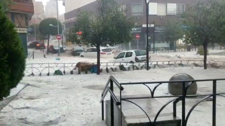 Madrid environment hit by a fierce hailstorm: “A flood never seen”