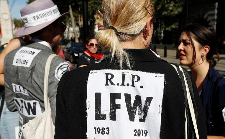 Climate activists hijack London fashion week