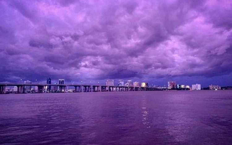 Hurricane Dorian’s passage through Florida: why Sky became purple