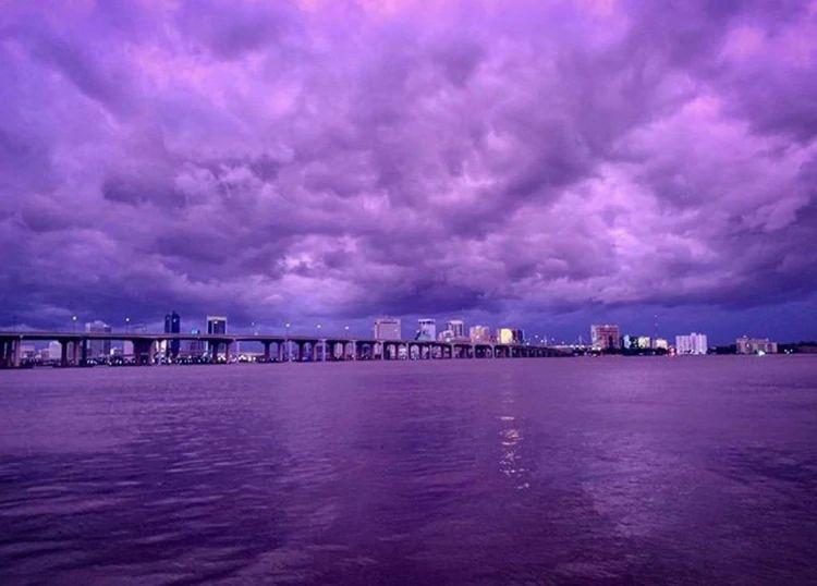 Hurricane Dorian’s passage through Florida: why Sky became purple