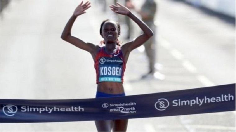 Kenyan Kosgei holds world record for women’s half marathon
