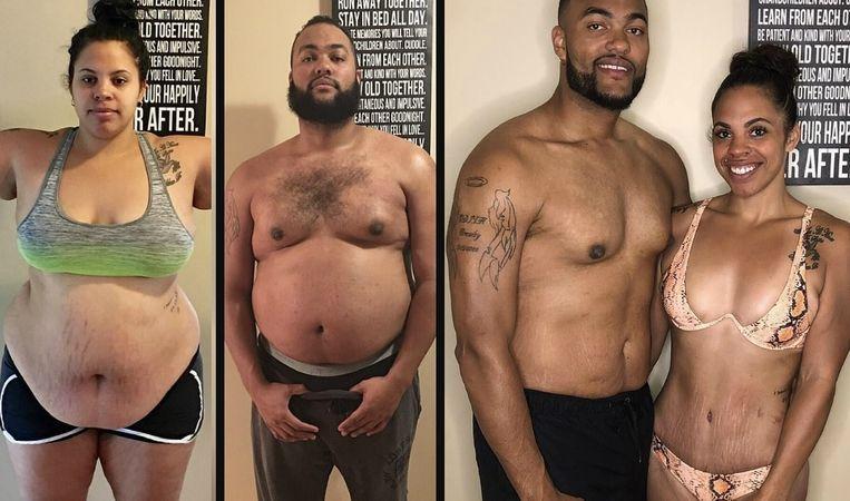 Jasmine and Jeremy lose 100 kilos in one year: “We wanted to set a good example to our daughters”