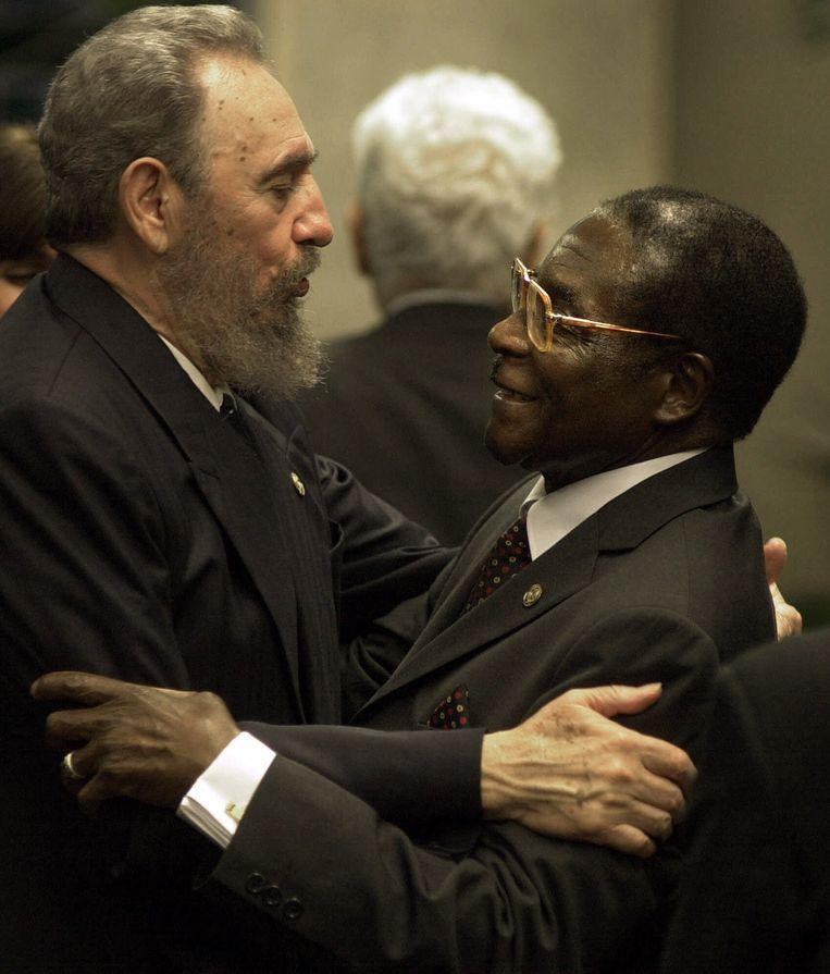 With the Cuban leader Fidel Castro in 2000