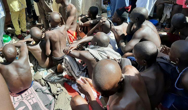 Chained students freed from Quranic school Nigeria