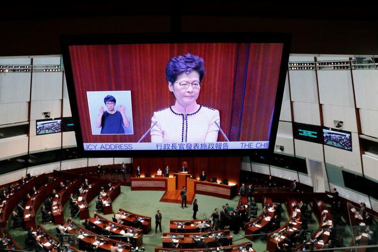 Chaos in Hong Kong Parliament