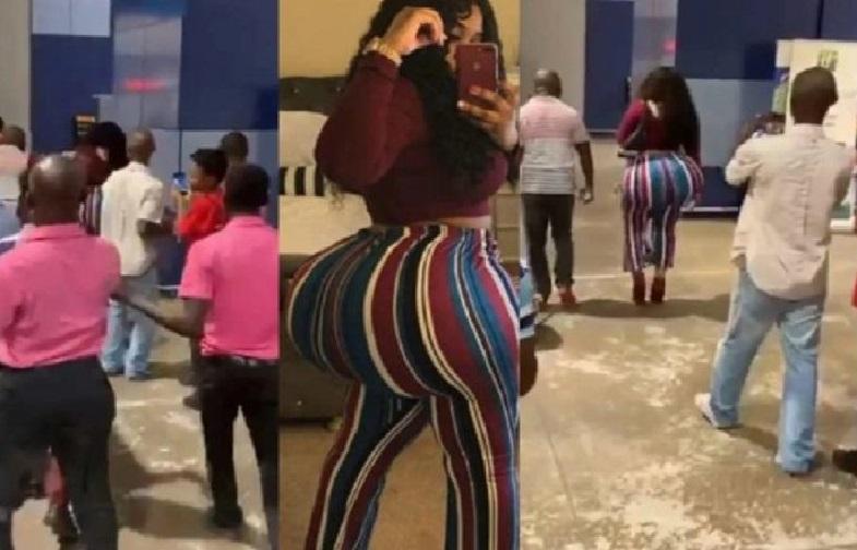 Ghanaian woman with big waist causes buzz at airport [Video]