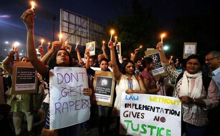 Indian police receive a rape complaint every 15 minutes