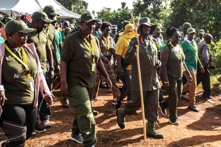 President of Uganda starts six-day trek through the jungle
