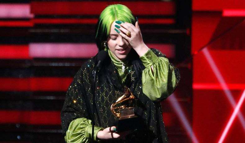 Billie Eilish at the Grammy 