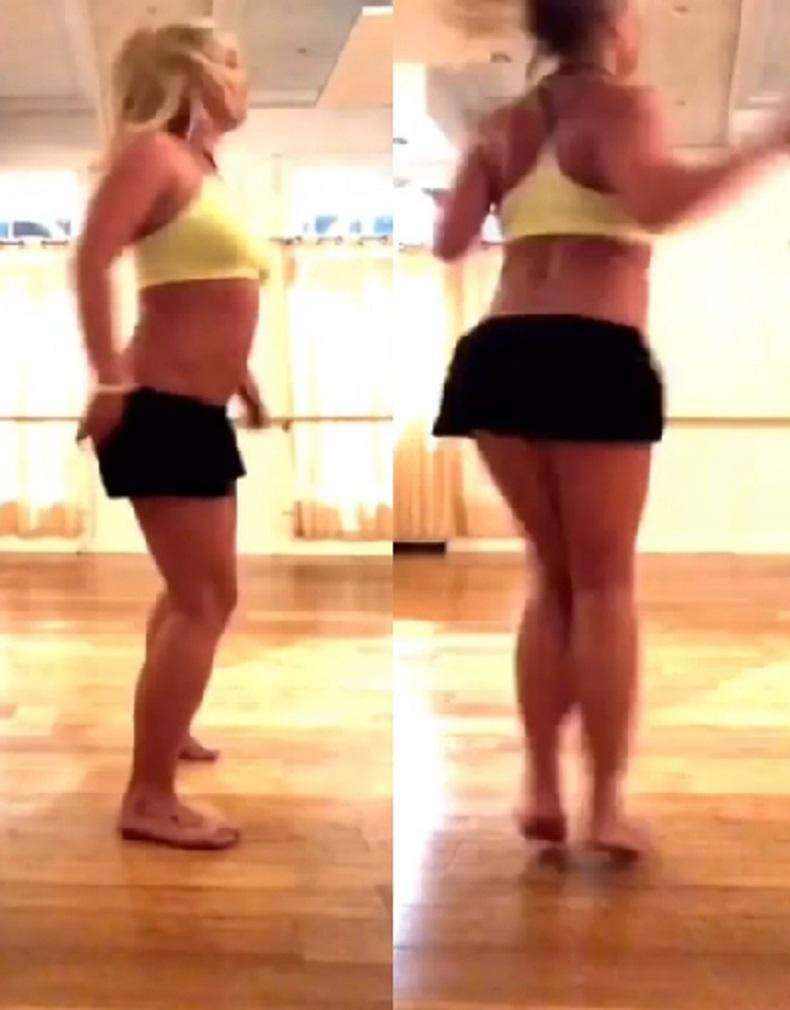 Britney Spears shows painful moment when she breaks foot