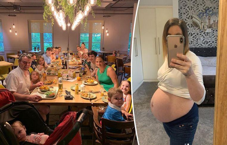 Sue (44) pregnant with 22nd child proudly shows baby belly on Instagram