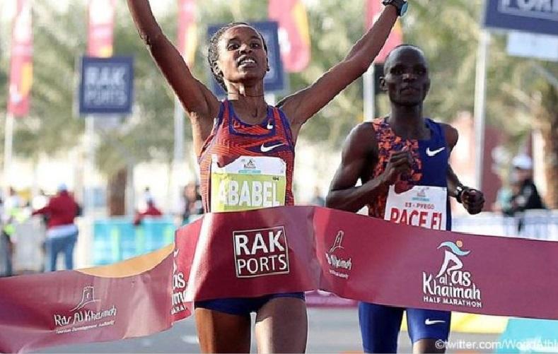Ethiopian Yeshaneh improves world record at half marathon